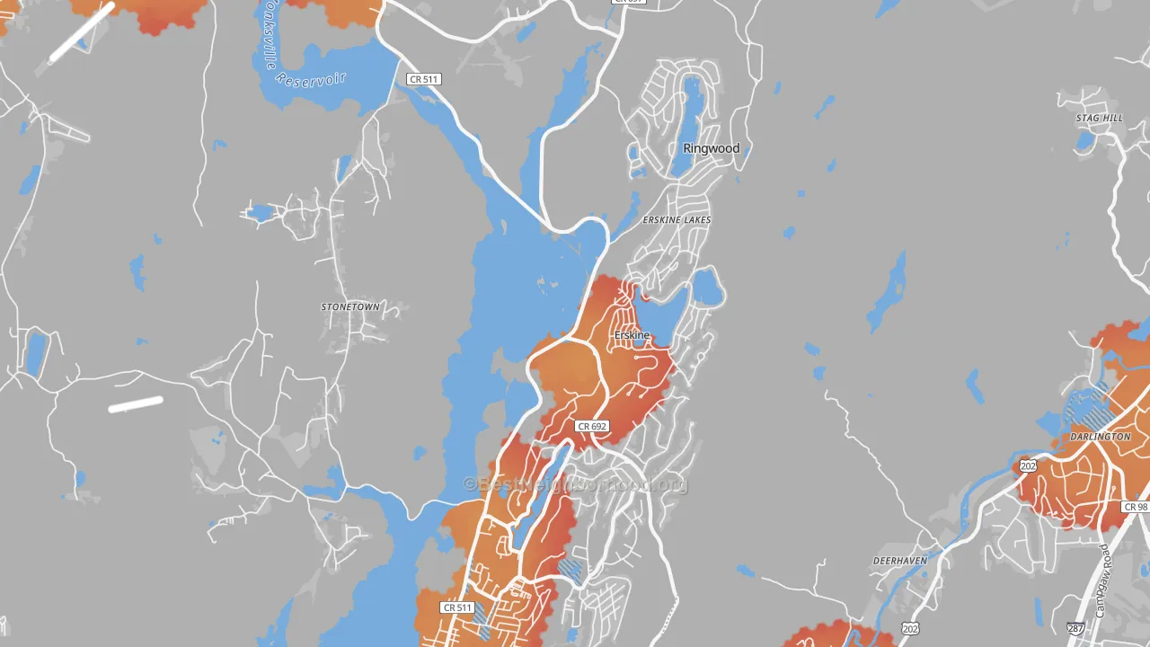Transit Grade map of Ringwood, NJ