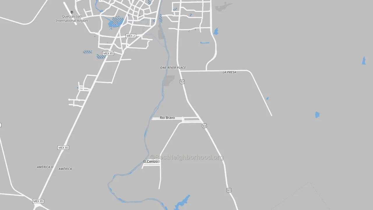 Transit Grade map of Rio Bravo, TX