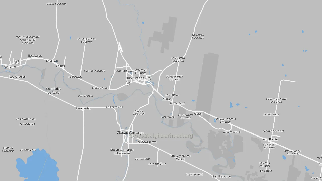 Transit Grade map of Rio Grande City, TX