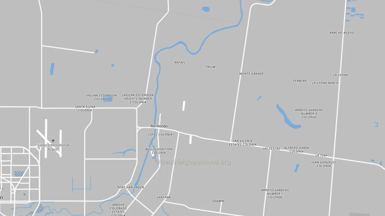 Transit Grade map of Rio Hondo, TX