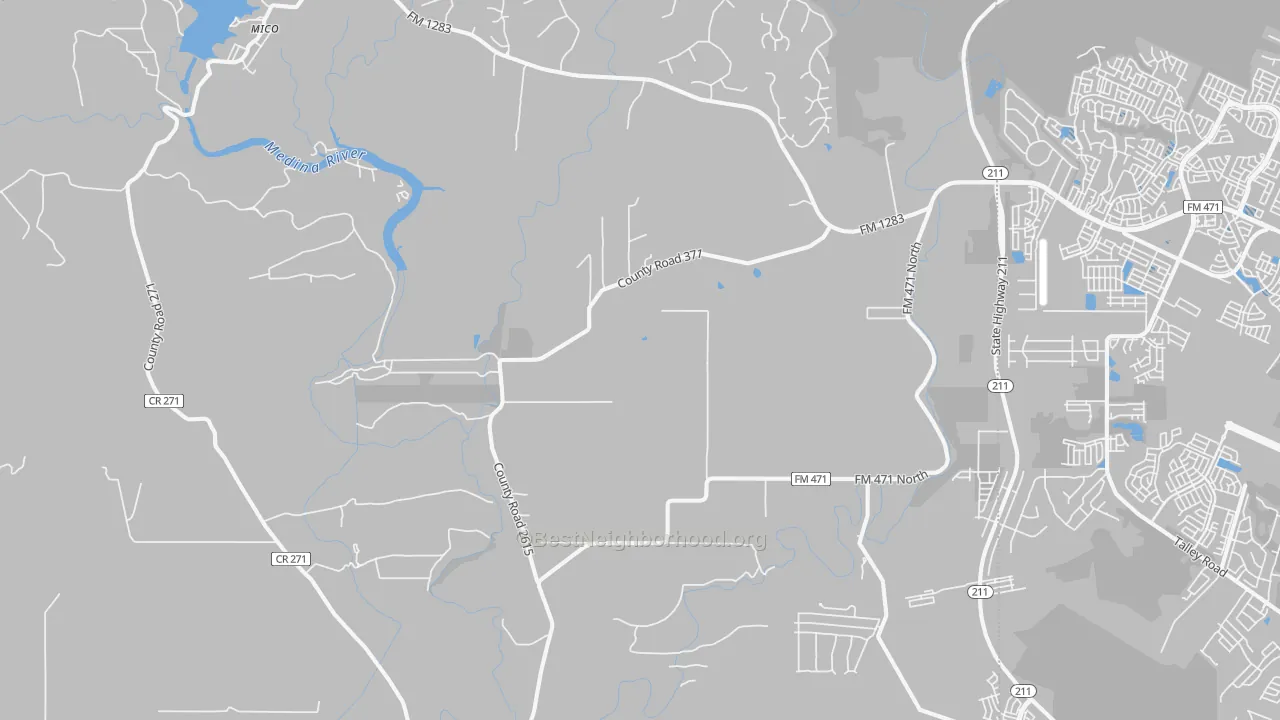 Transit Grade map of Rio Medina, TX