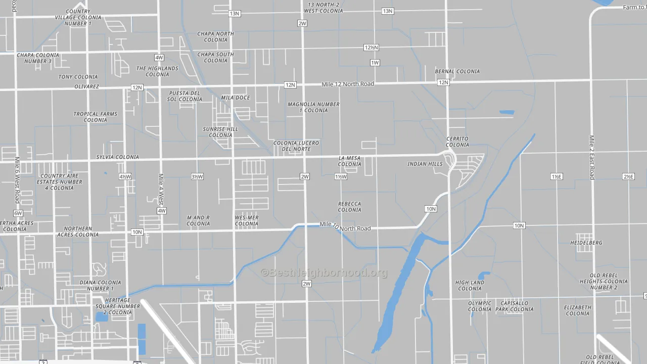 Transit Grade map of Rio Rico, TX