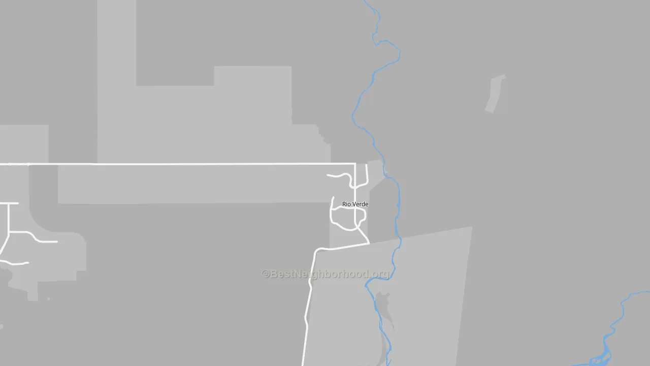 Transit Grade map of Rio Verde, AZ
