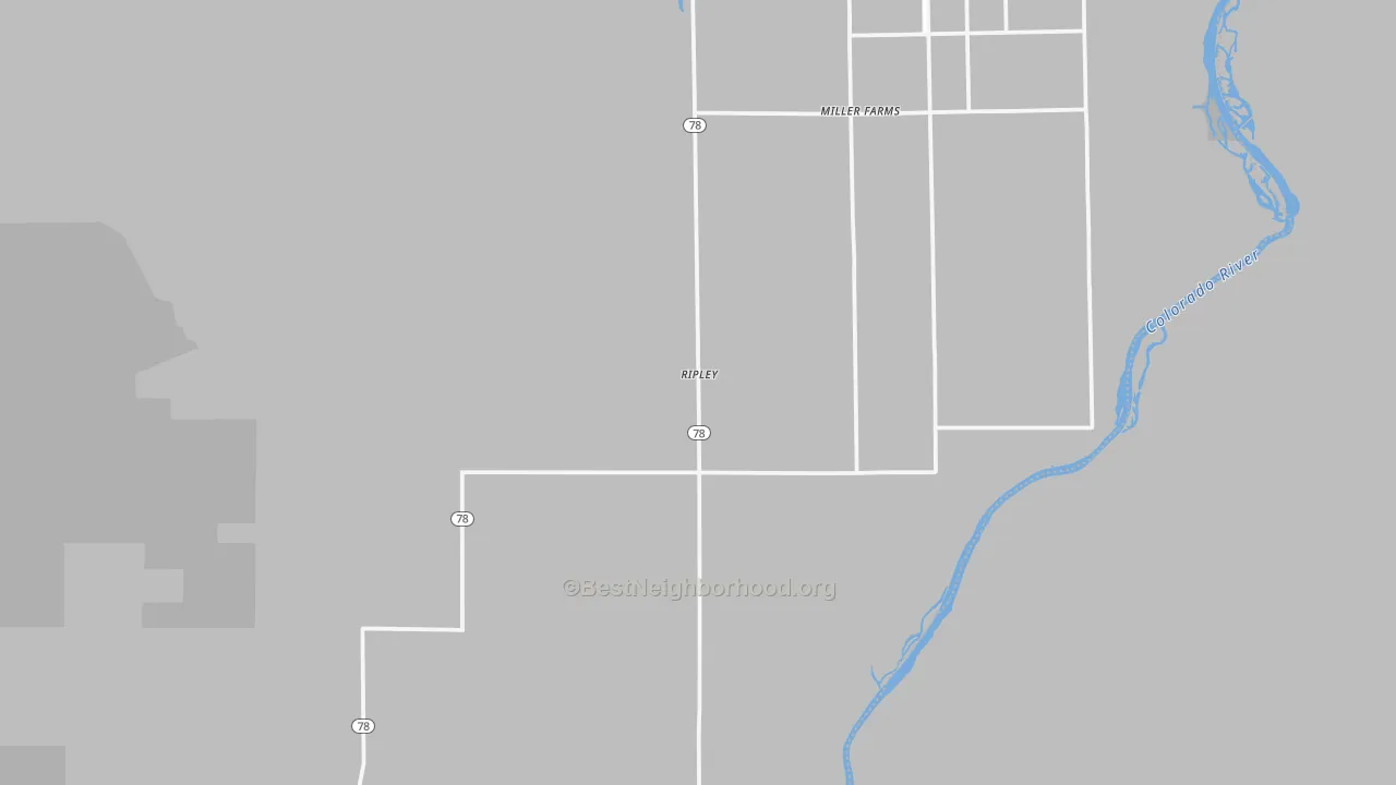 Transit Grade map of Ripley, CA
