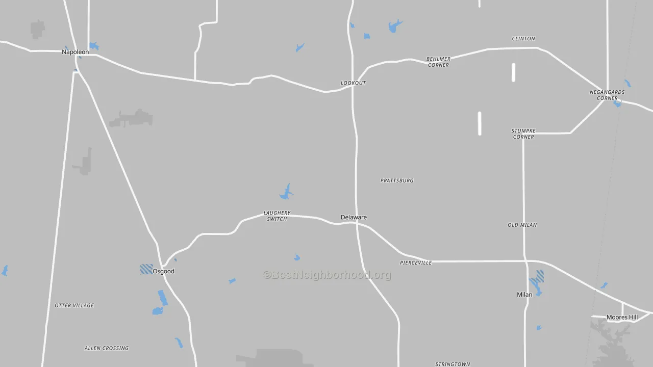 Transit Grade map of Ripley County, IN