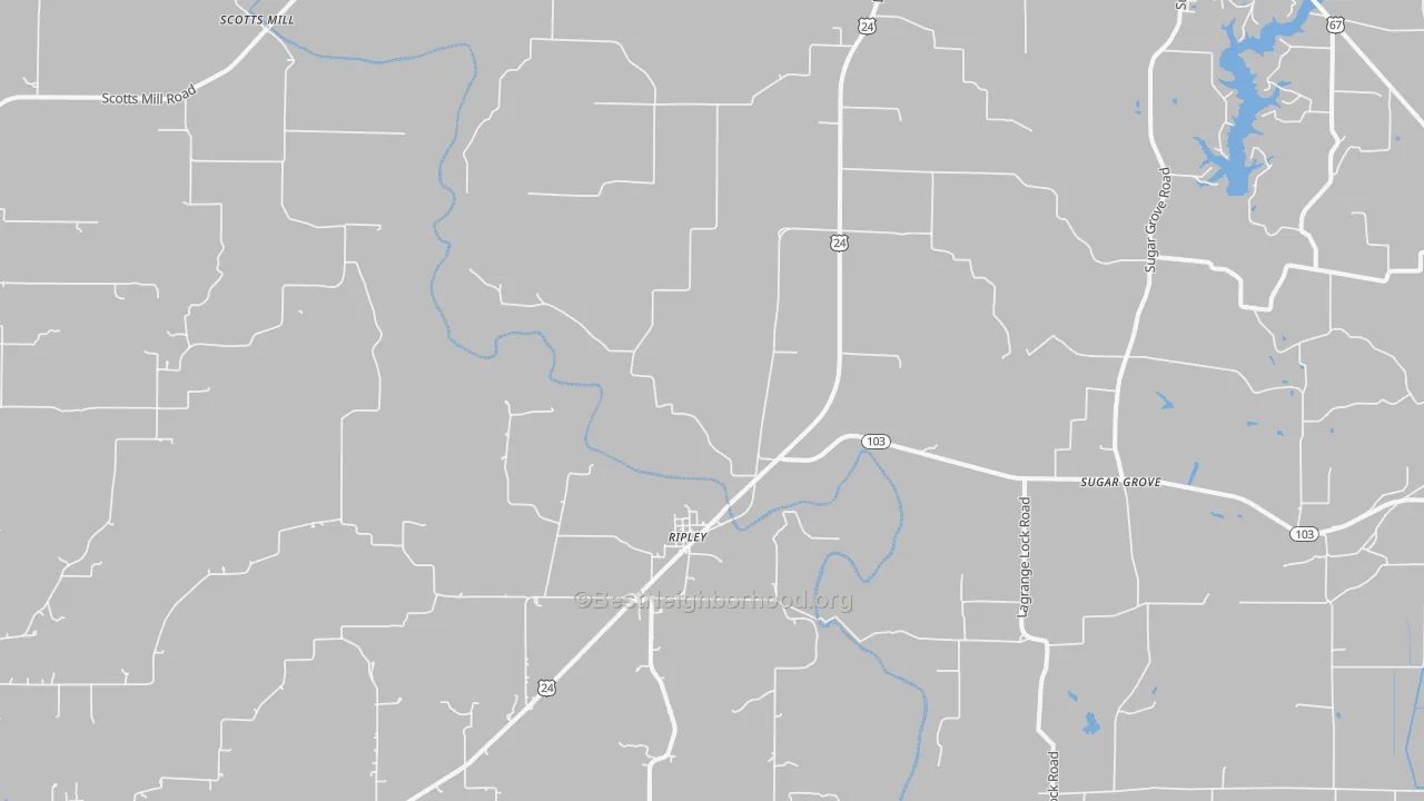 Transit Grade map of Ripley, IL
