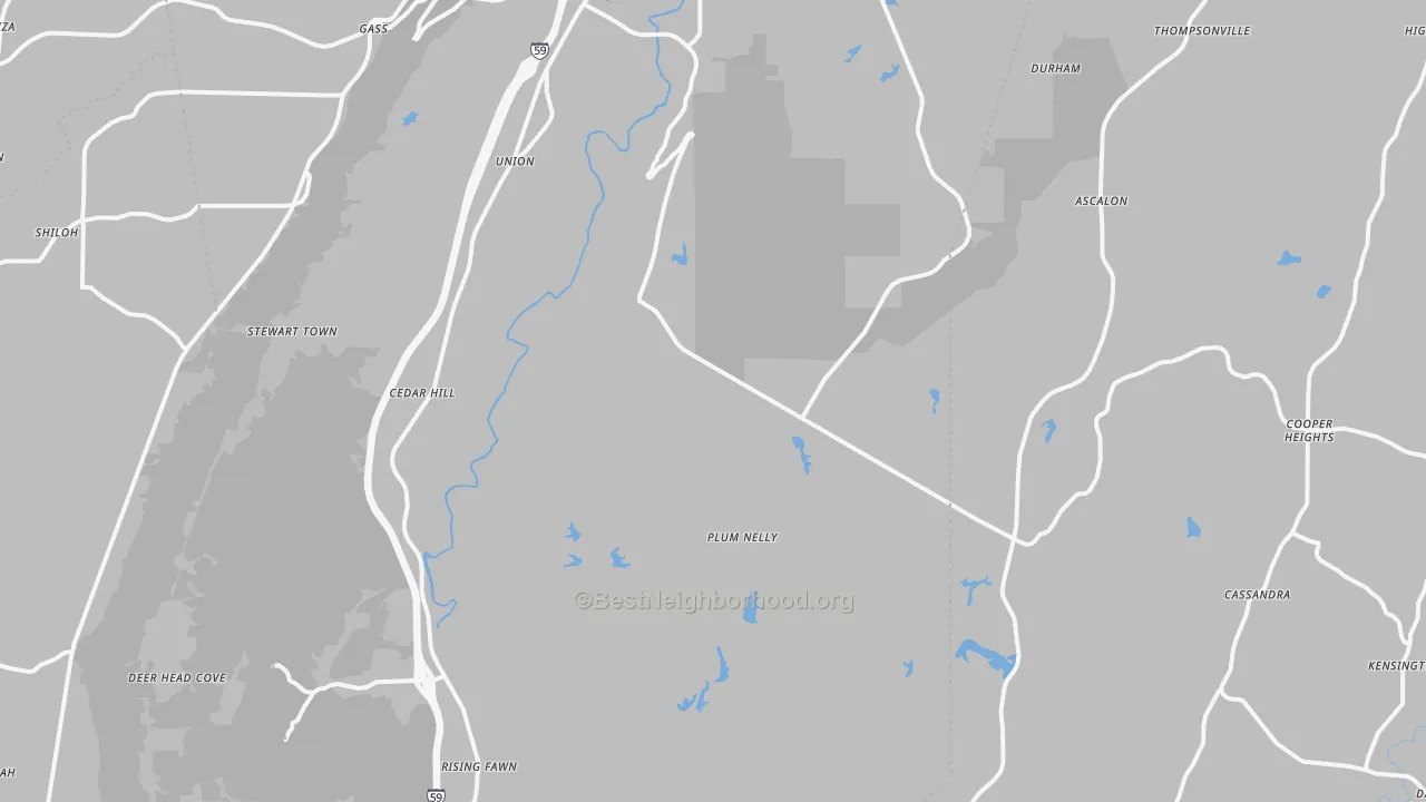 Transit Grade map of Rising Fawn, GA