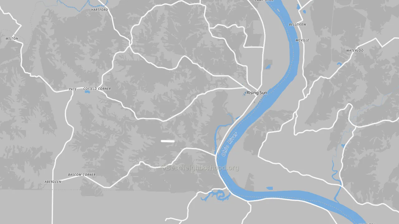 Transit Grade map of Rising Sun, IN