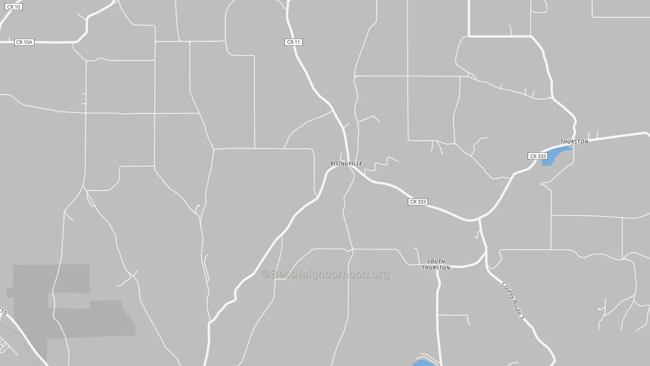Transit Grade map of Risingville, NY