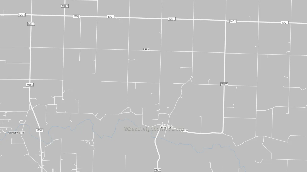 Transit Grade map of Ritchey, MO