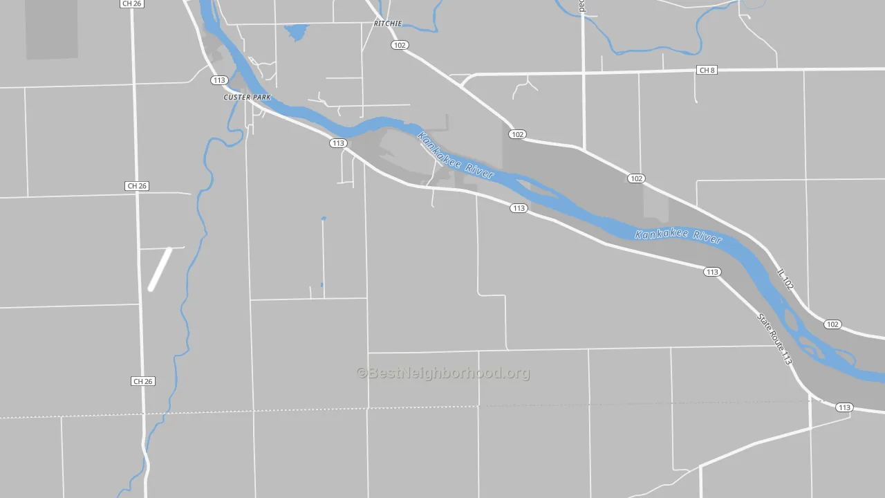 Transit Grade map of Ritchie, IL