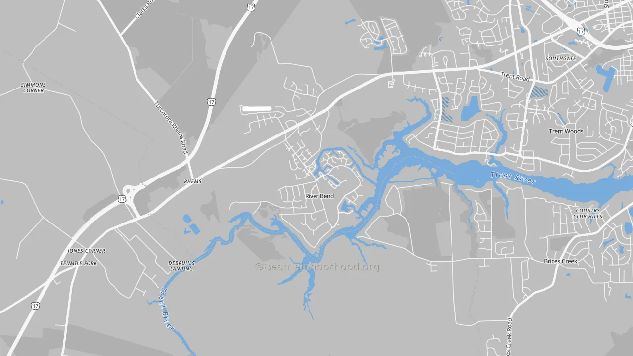 Transit Grade map of River Bend, NC