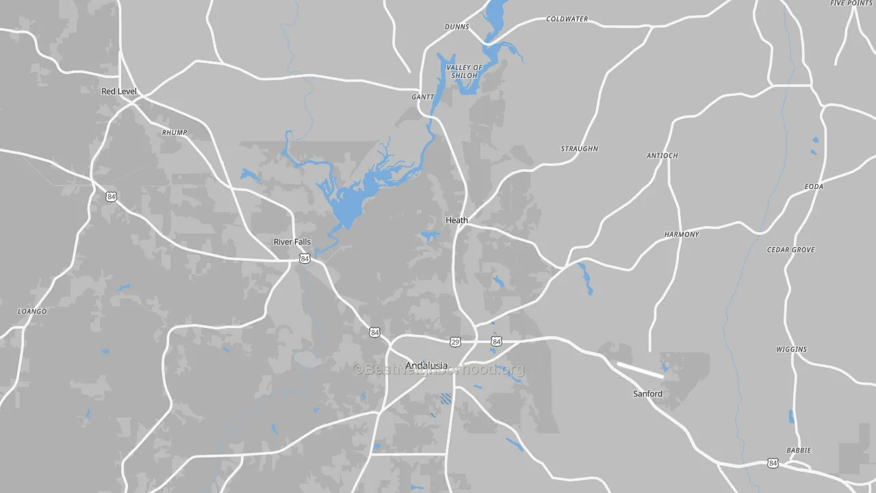 Transit Grade map of River Falls, AL