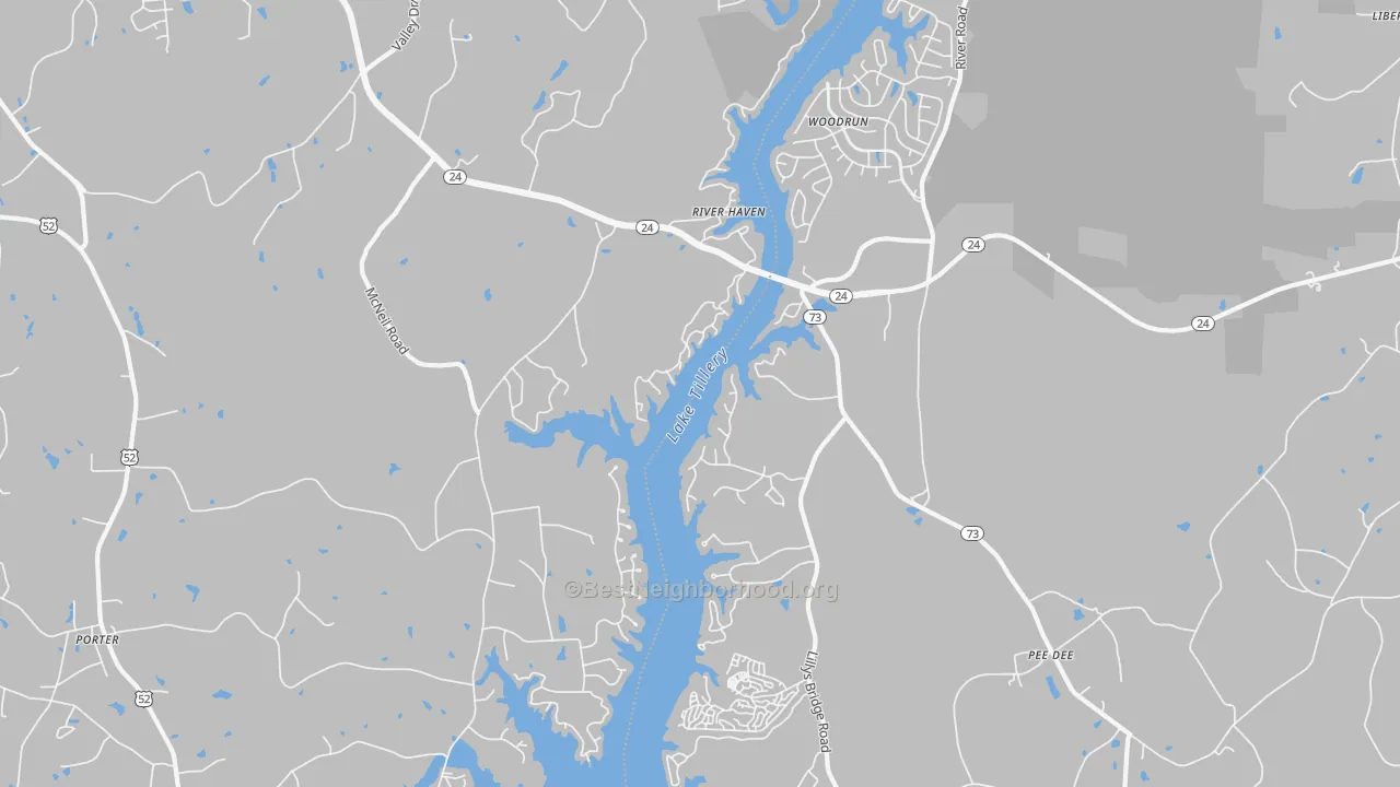 Transit Grade map of River Haven, NC