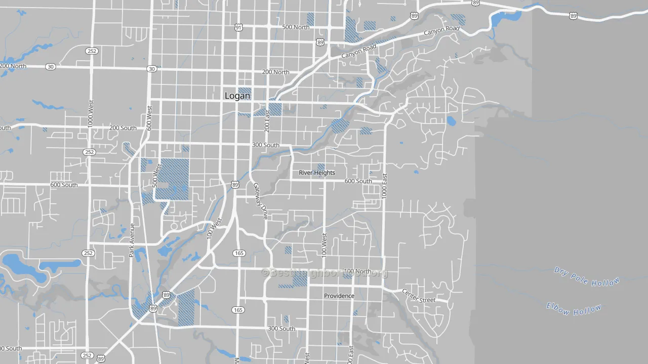 Transit Grade map of River Heights, UT