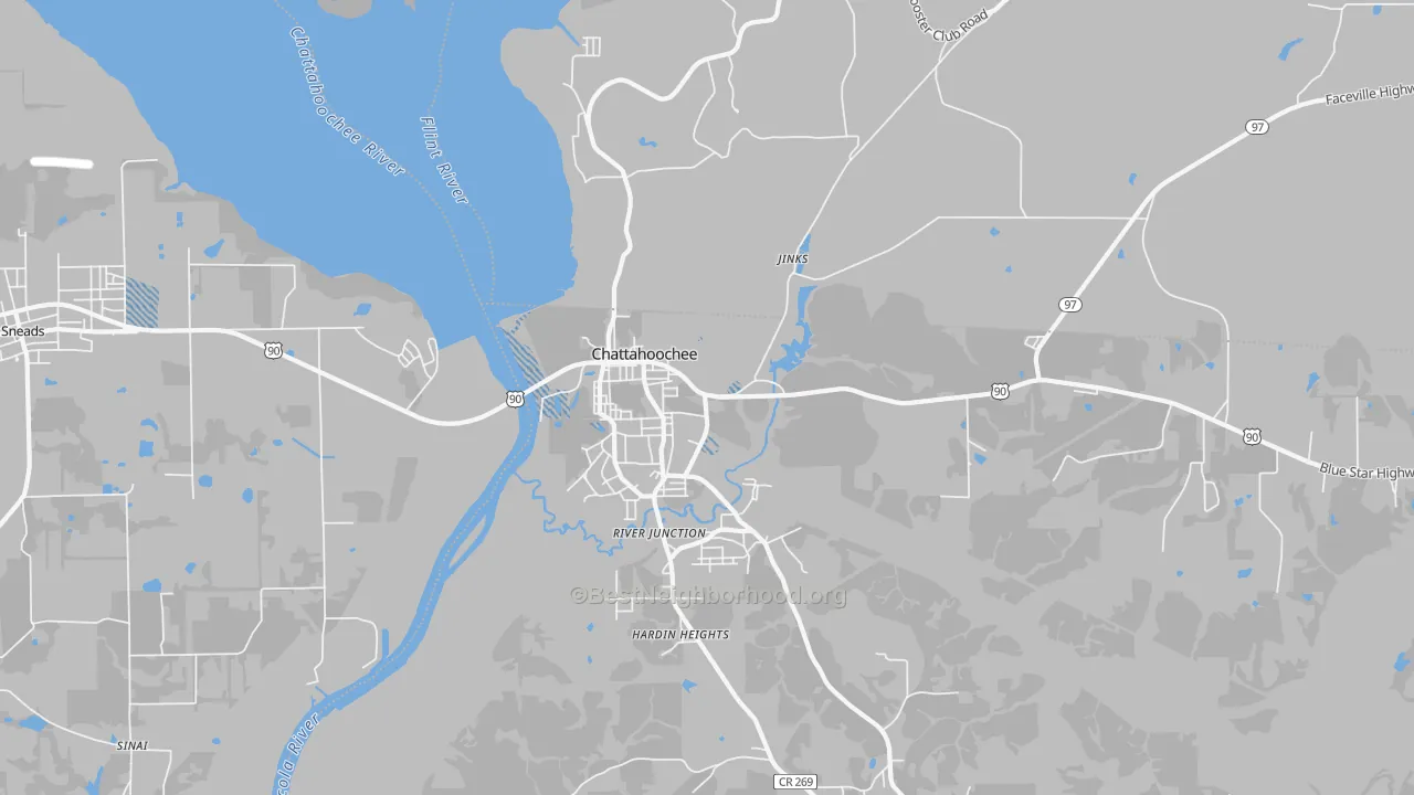 Transit Grade map of River Junction, FL
