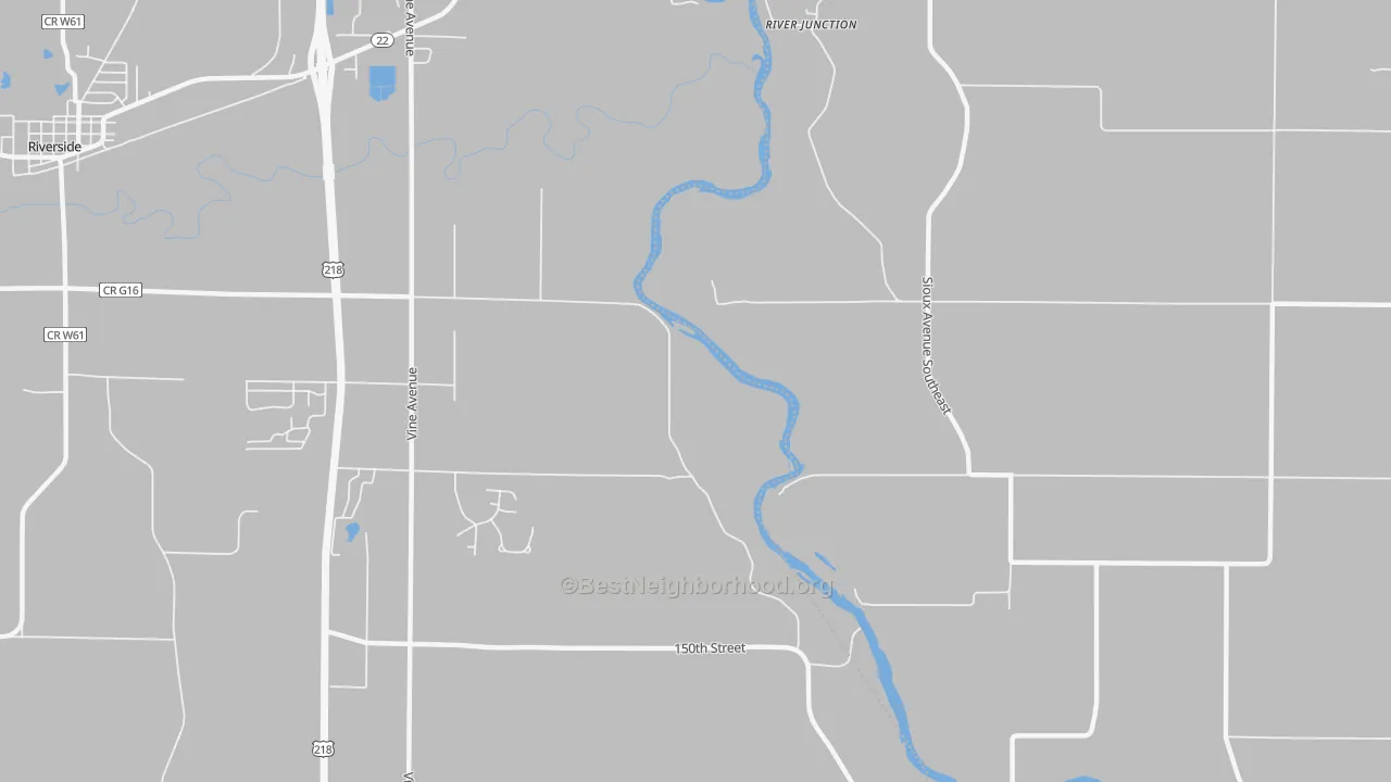 Transit Grade map of River Junction, IA