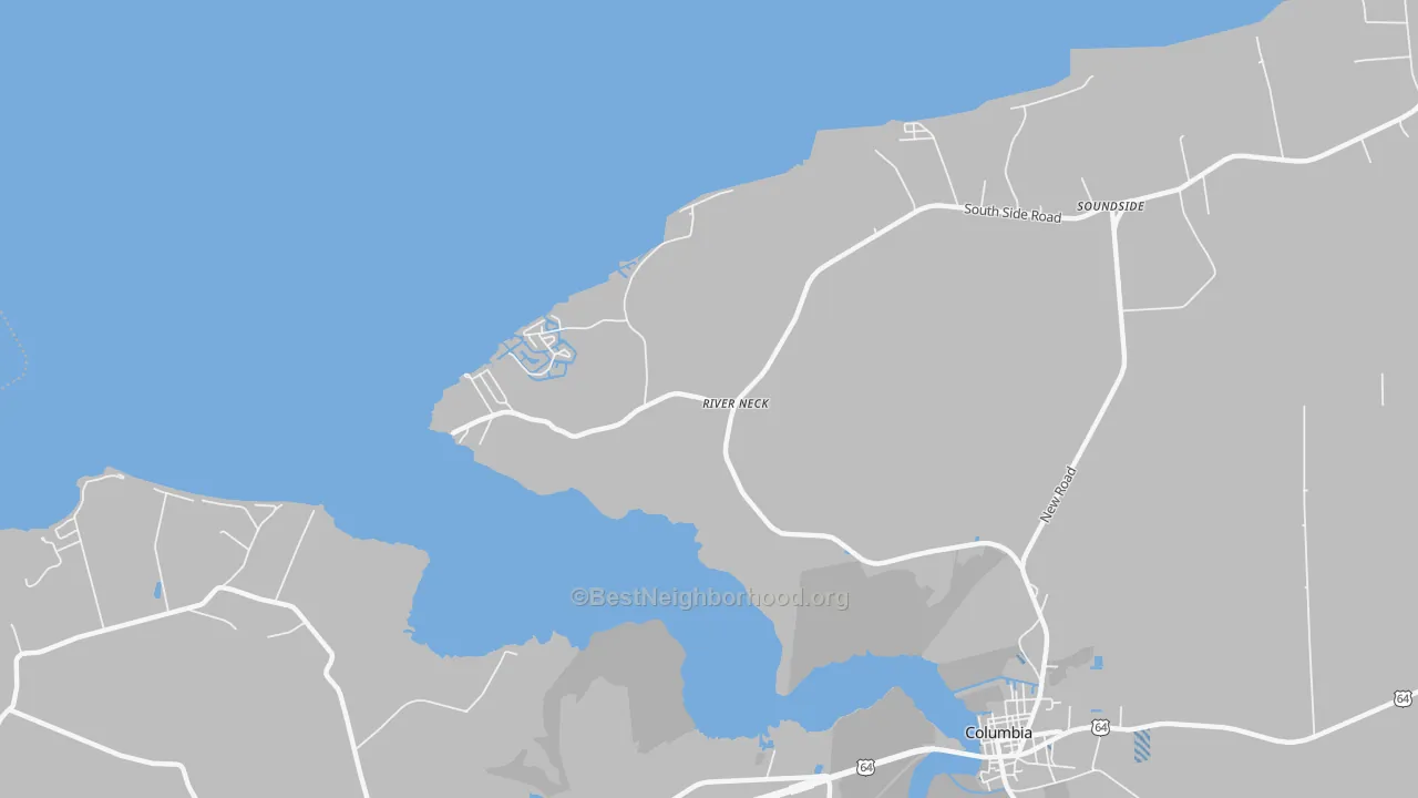 Transit Grade map of River Neck, NC