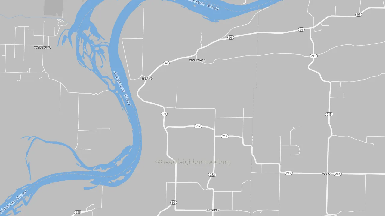 Transit Grade map of Riverdale, AR