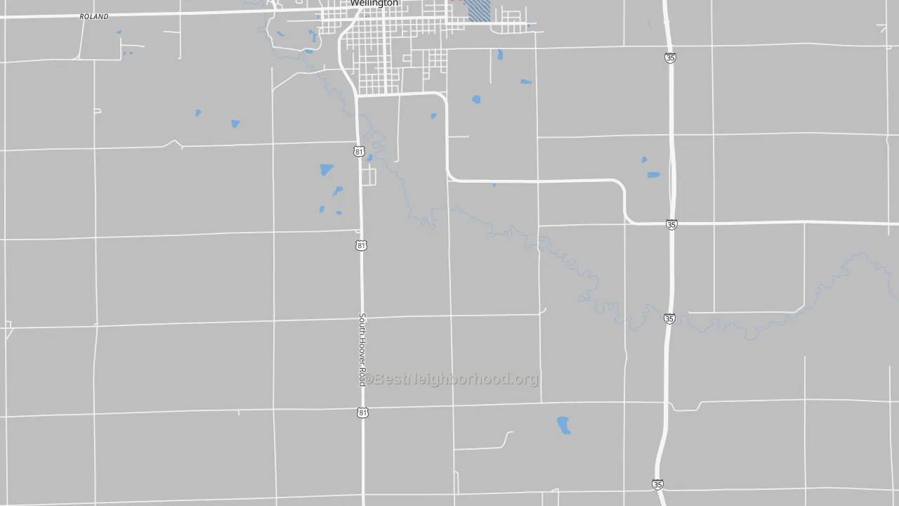 Transit Grade map of Riverdale, KS