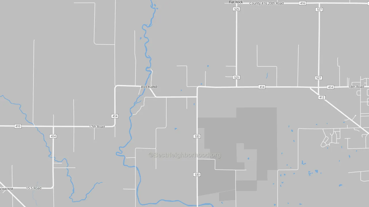 Transit Grade map of Riverland, MI