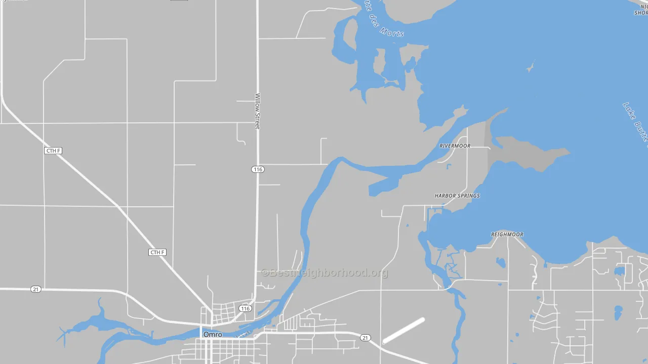 Transit Grade map of Rivermoor, WI