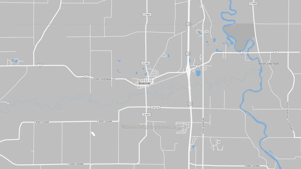 Transit Grade map of Riverside, IA