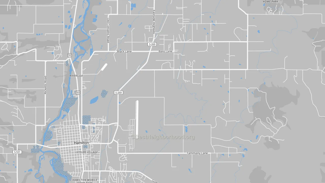 Transit Grade map of Riverside, MT