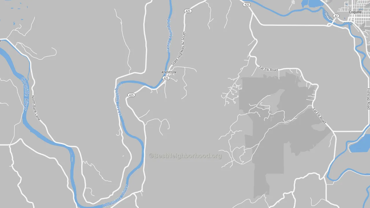 Transit Grade map of Riverton, OR