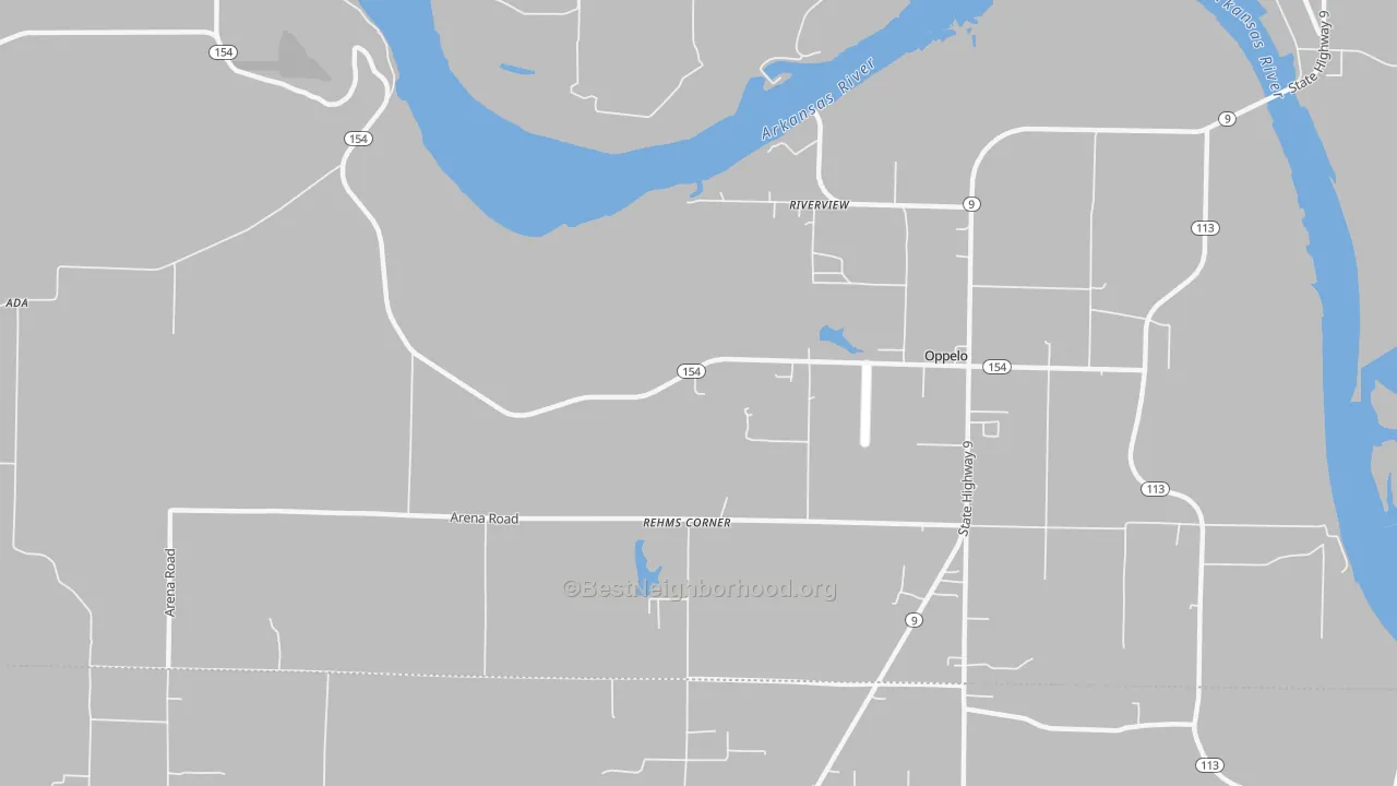 Transit Grade map of Riverview, AR
