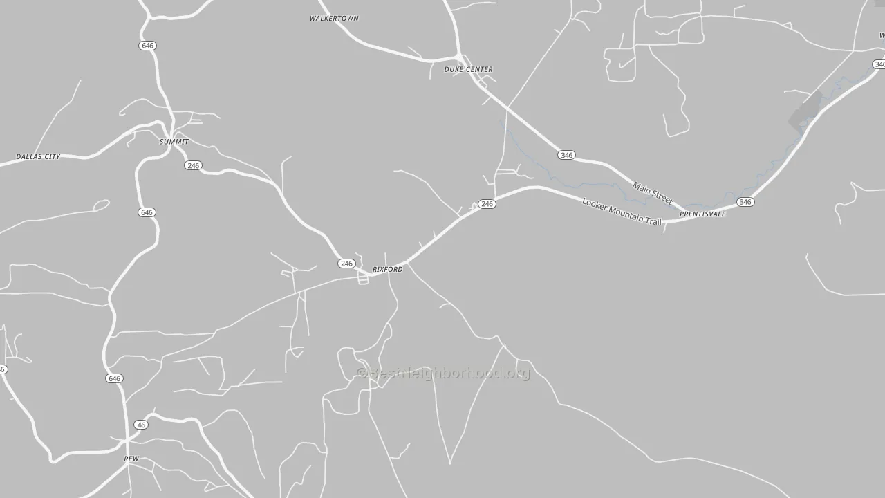 Transit Grade map of Rixford, PA