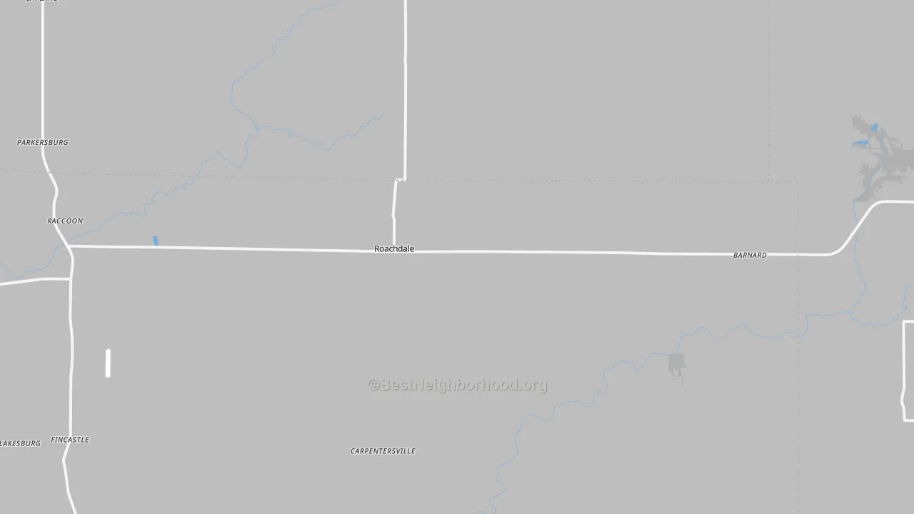 Transit Grade map of Roachdale, IN