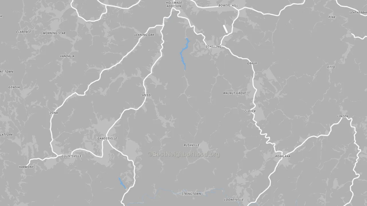 Transit Grade map of Roane County, WV