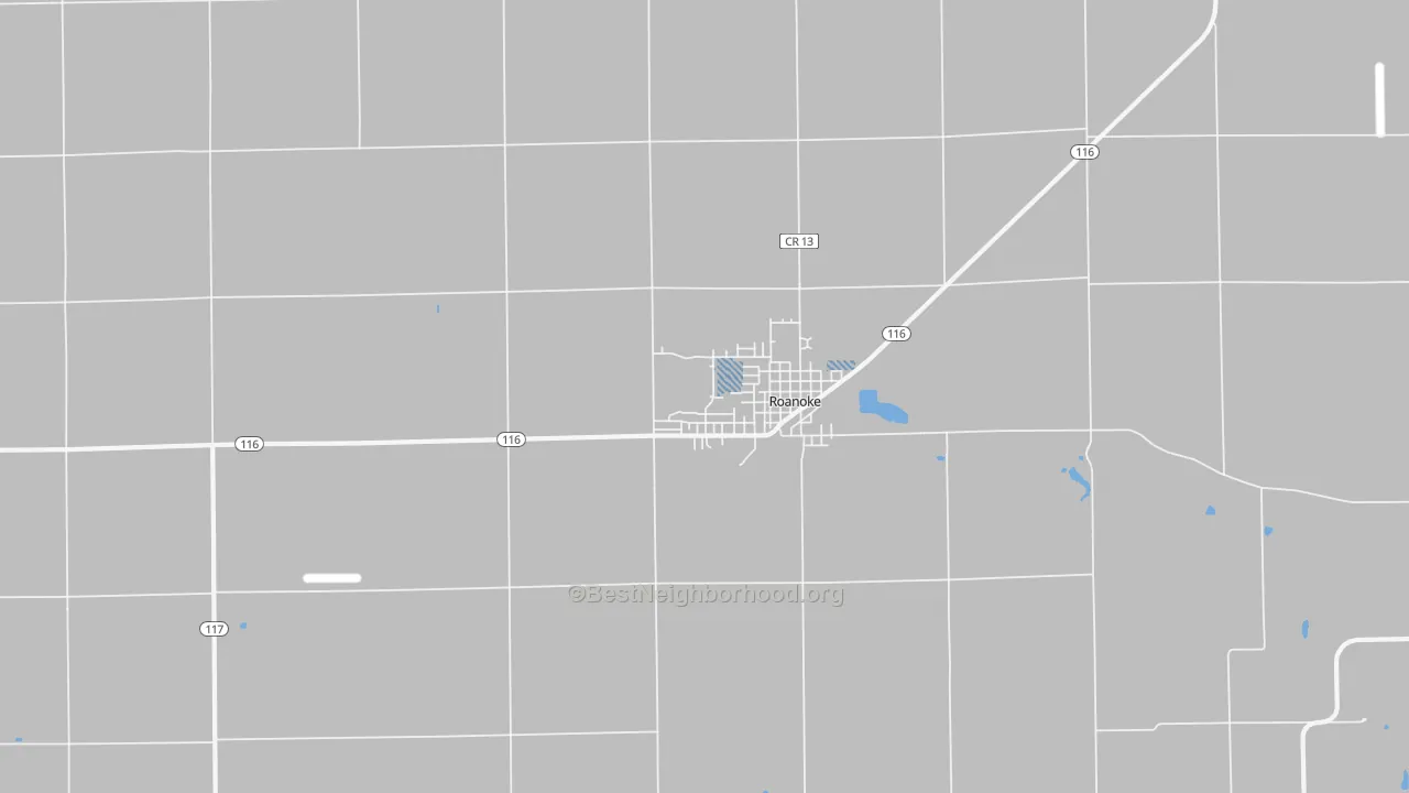 Transit Grade map of Roanoke, IL
