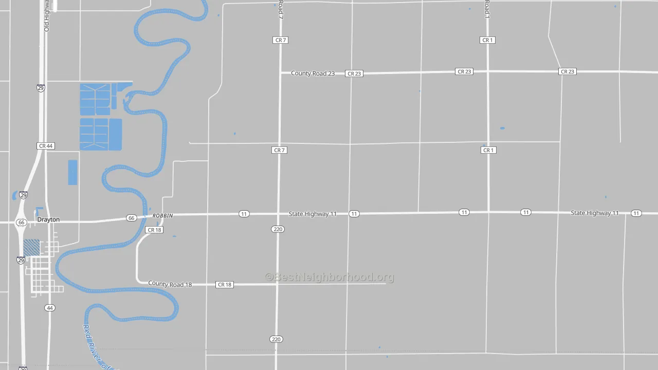 Transit Grade map of Robbin, MN