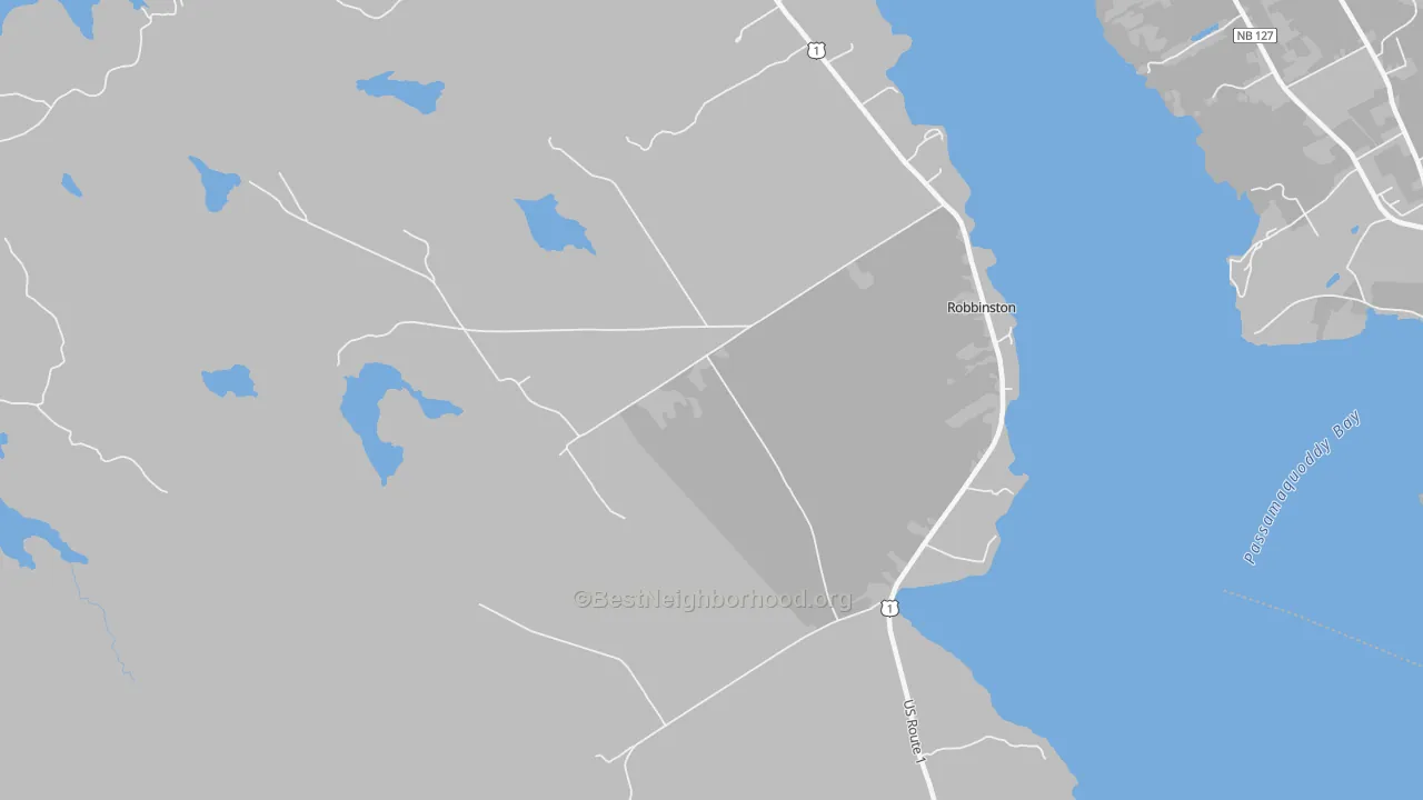 Transit Grade map of Robbinston, ME