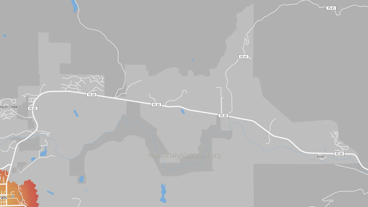 Transit Grade map of Robe, WA