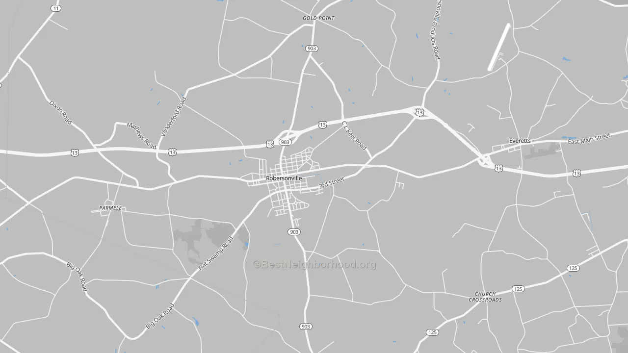 Transit Grade map of Robersonville, NC