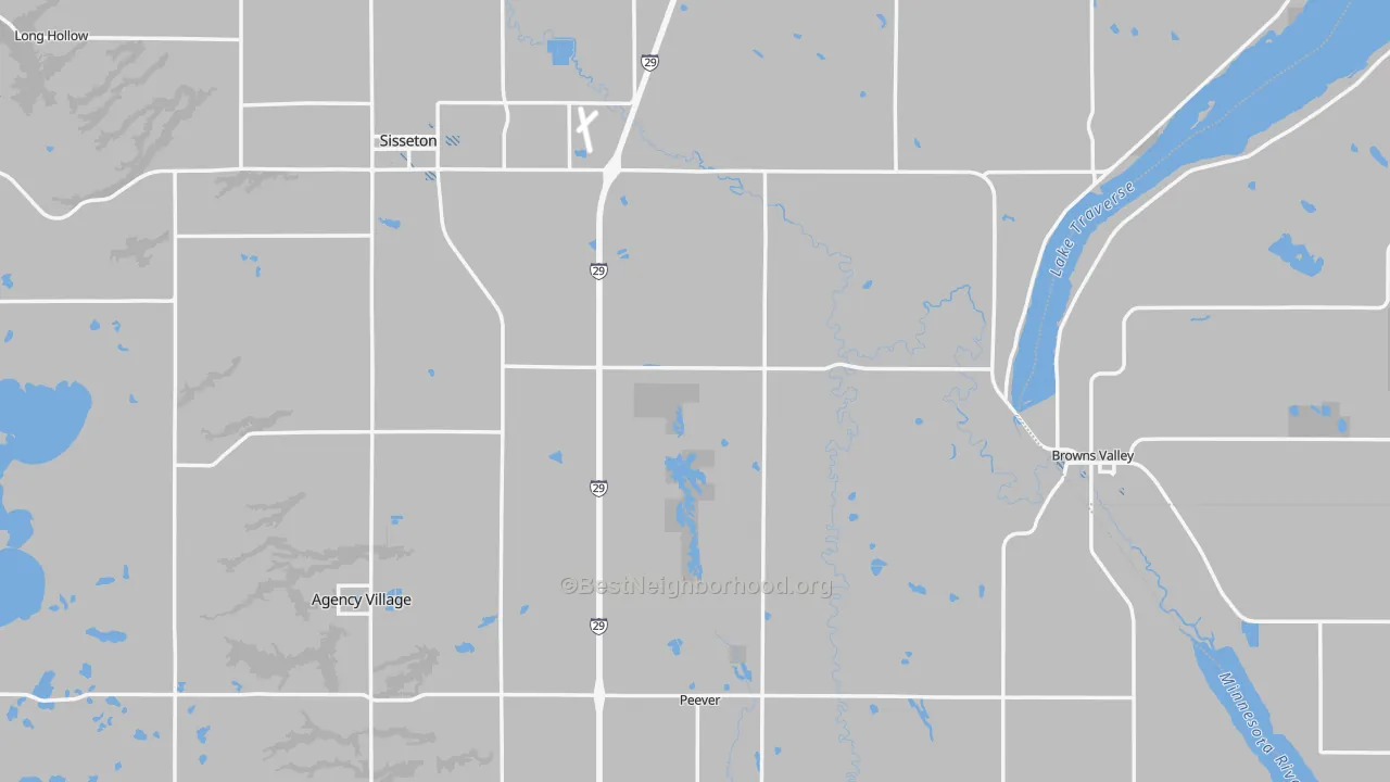 Transit Grade map of Roberts County, SD