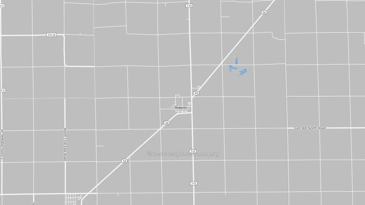 Transit Grade map of Roberts, IL