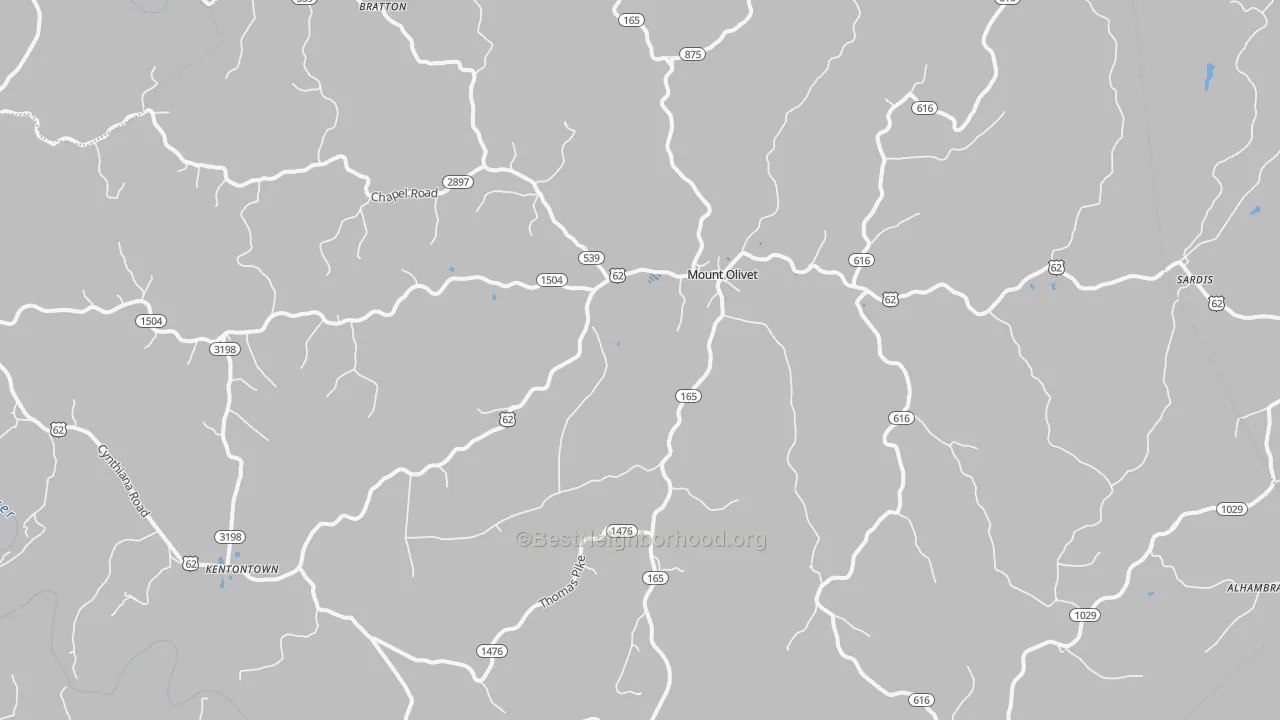 Transit Grade map of Robertson County, KY
