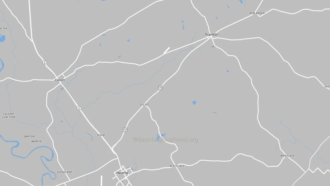 Transit Grade map of Robertson County, TX
