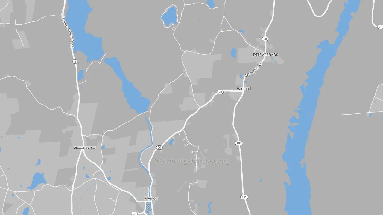 Transit Grade map of Robertsville, CT