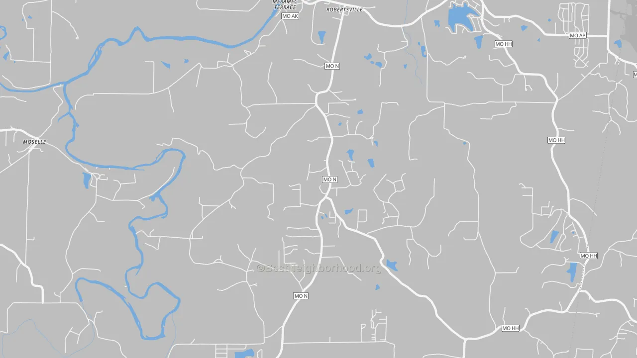 Transit Grade map of Robertsville, MO
