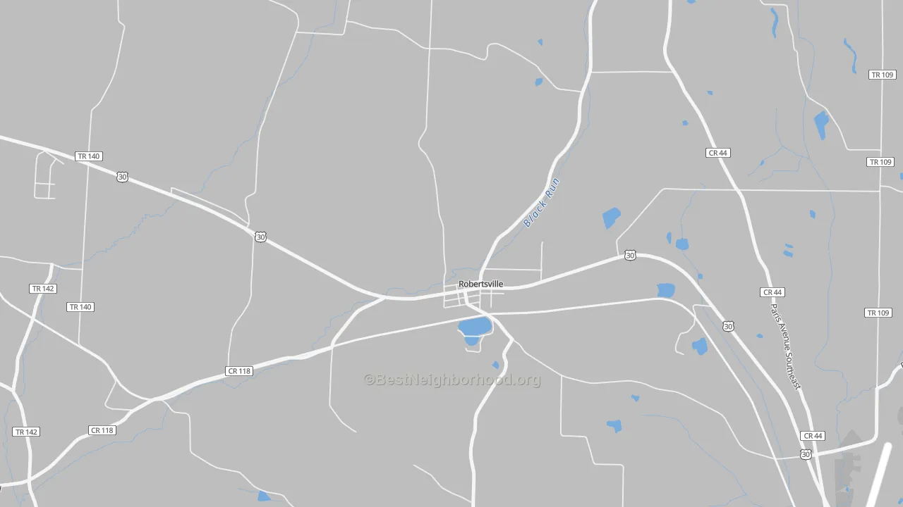 Transit Grade map of Robertsville, OH