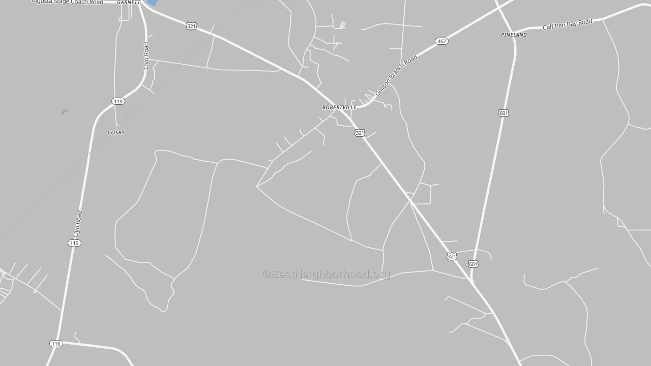 Transit Grade map of Robertville, SC