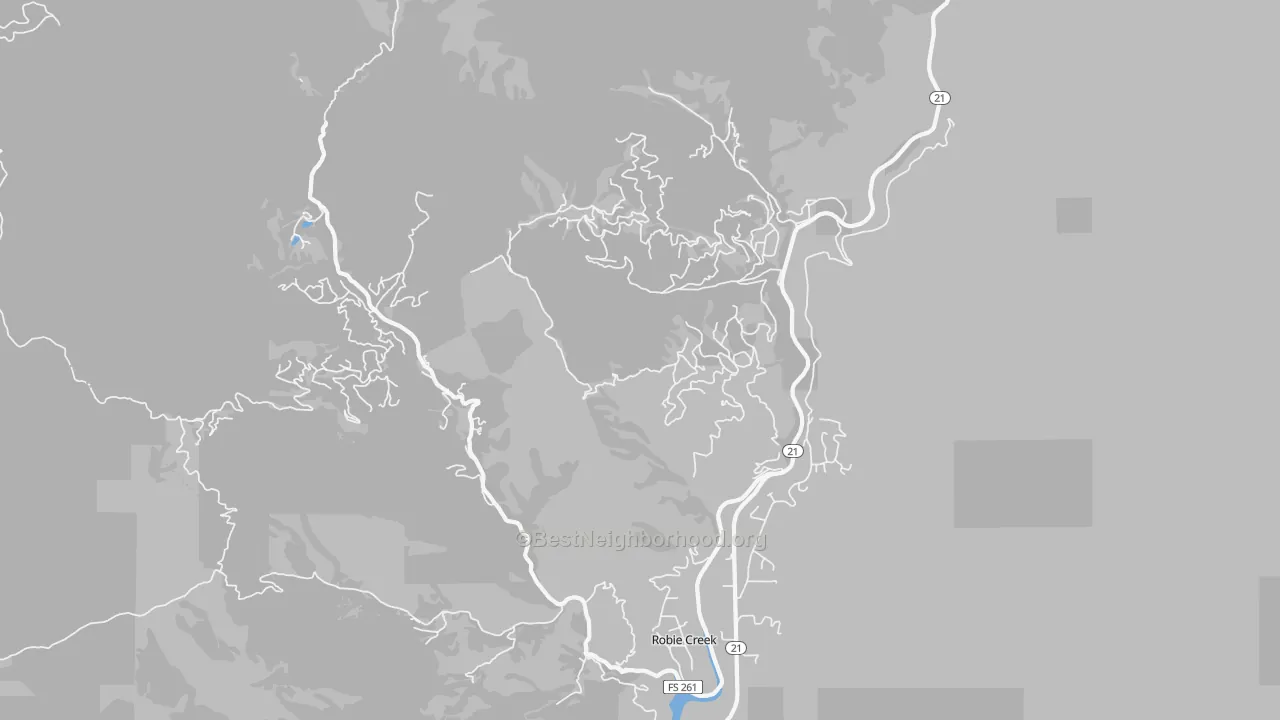 Transit Grade map of Robie Creek, ID