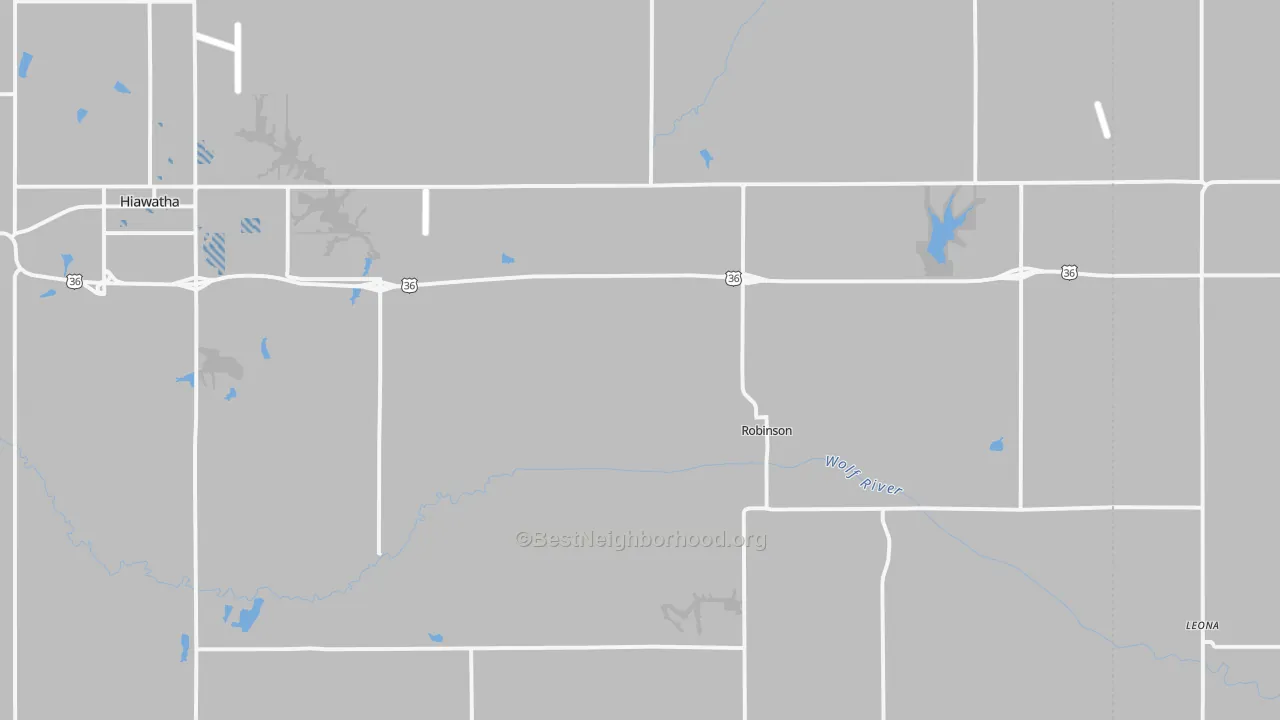Transit Grade map of Robinson, KS