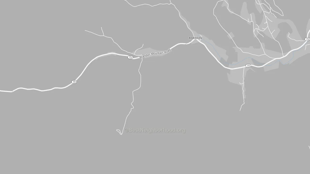 Transit Grade map of Robinson, VT