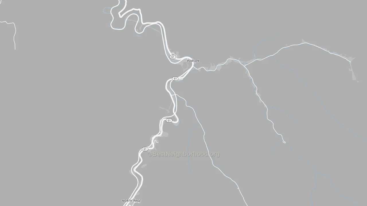 Transit Grade map of Robson, WV